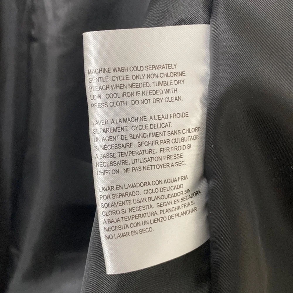 Michael Kors Black Anorak Zip Front Rain Jacket - Picture 16 of 16